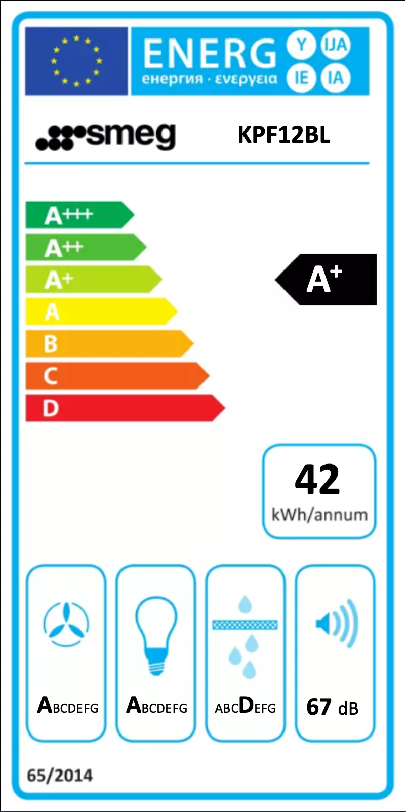 First page image of the manual for KPF12BL