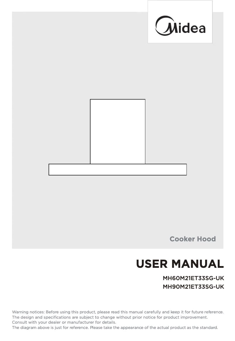 First page image of the manual for MH60M21ET33SG