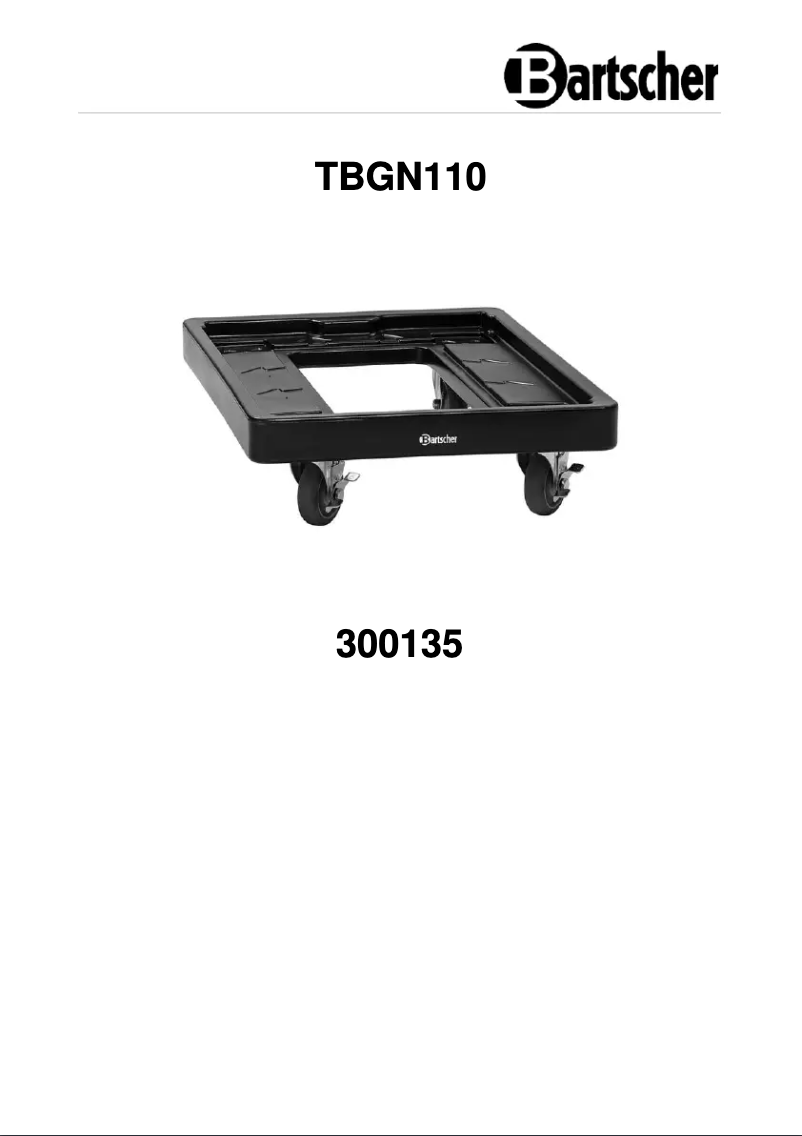 First page image of the manual for TBGN110