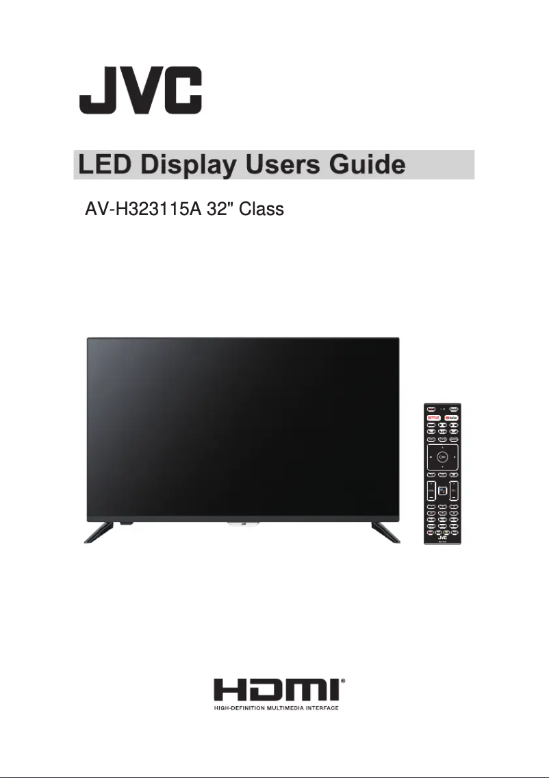 First page image of the manual for AV-H323115A