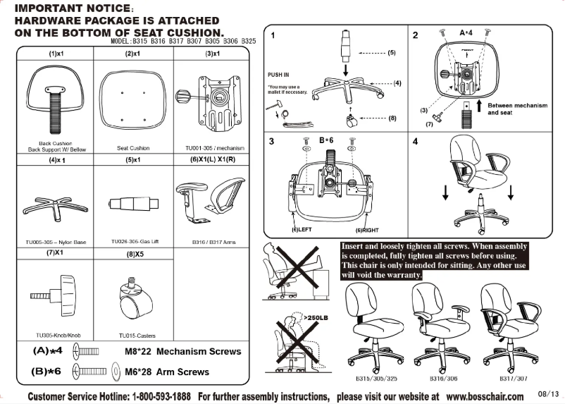 First page image of the manual for B315