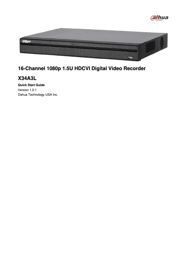 First page image of the manual for X34A3L6