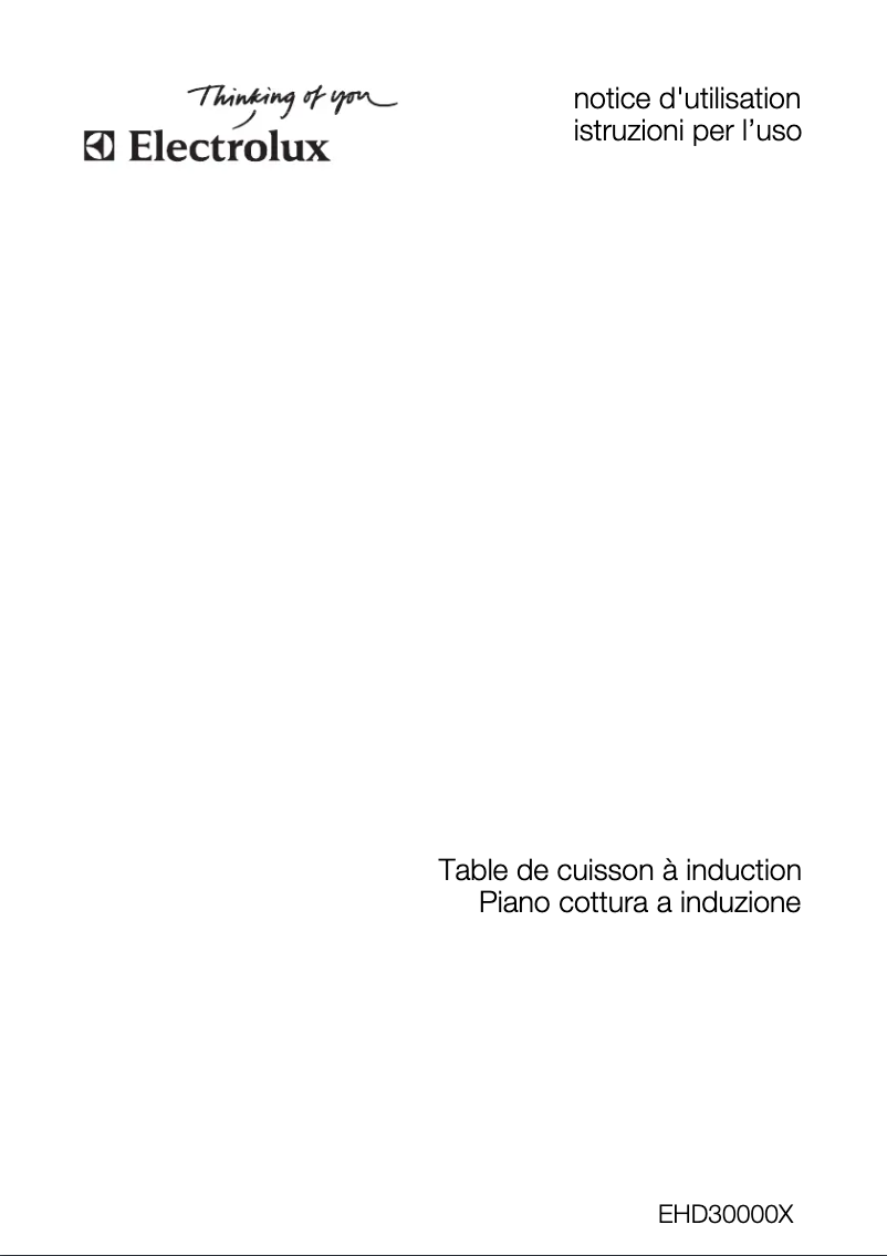 First page image of the manual for EHD30000X