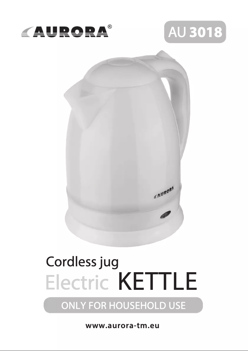 First page image of the manual for AU 3018