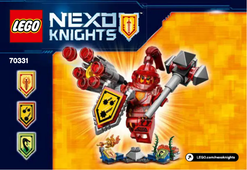 Page 1 of the manual User Manual Lego Nexo Knights 70331
