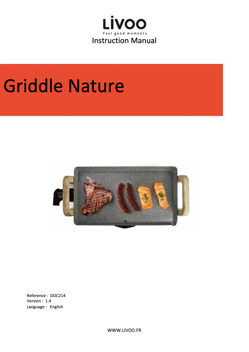 First page image of the manual for DOC214