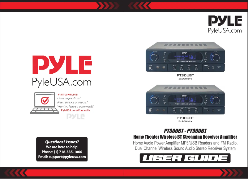 First page image of the manual for PT30UBT