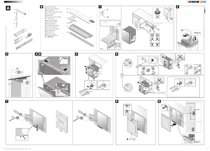 Page 1 of the manual Installation Guide Gorenje GDV664XL