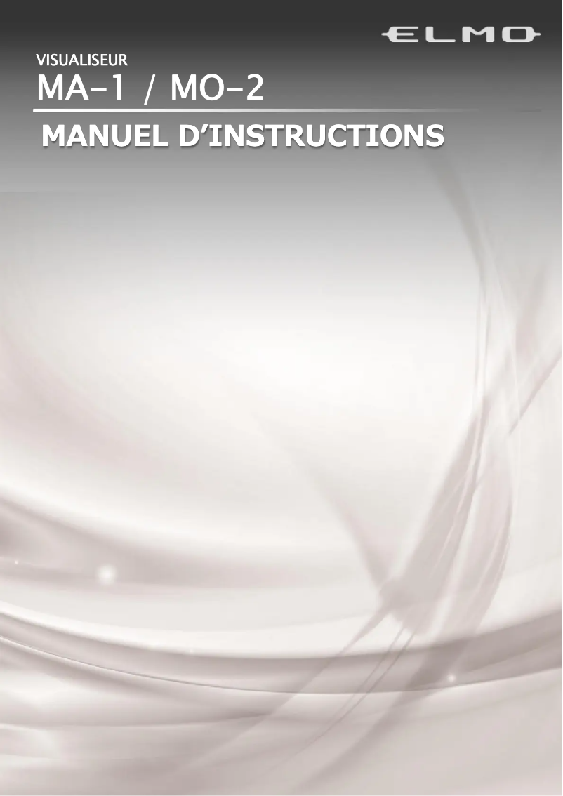 Page 1 of the manual User Manual Elmo MA-1