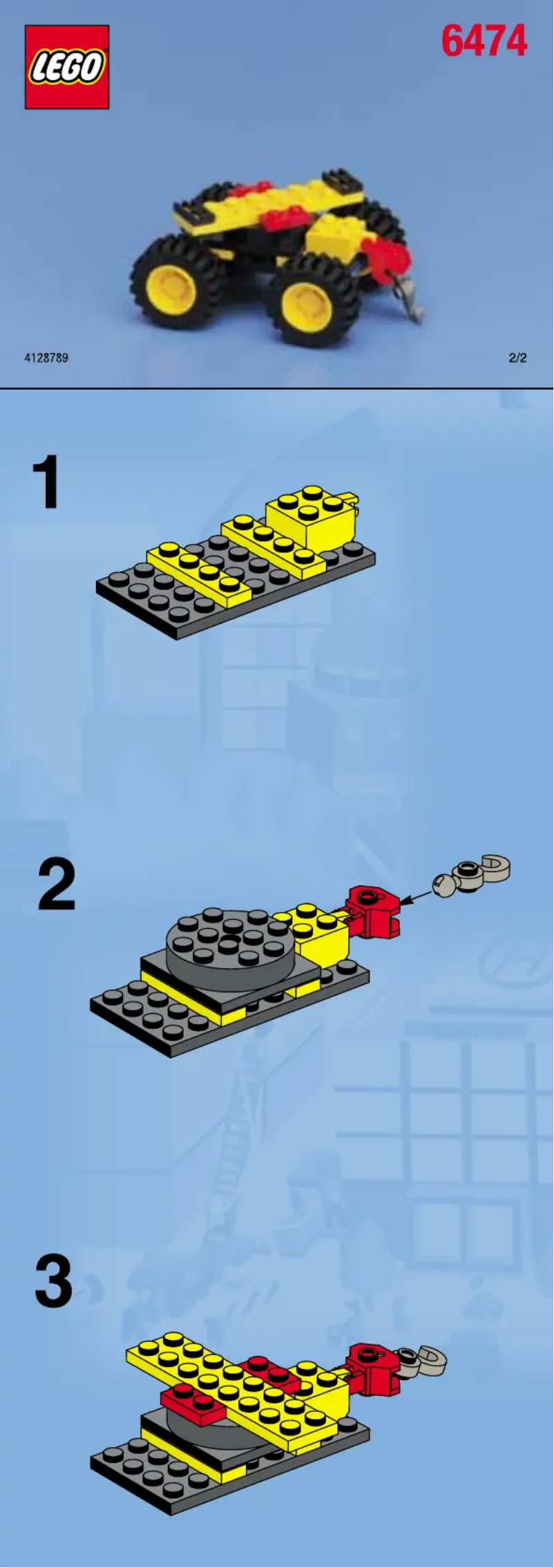 Page 1 of the manual User Manual Lego City 6474