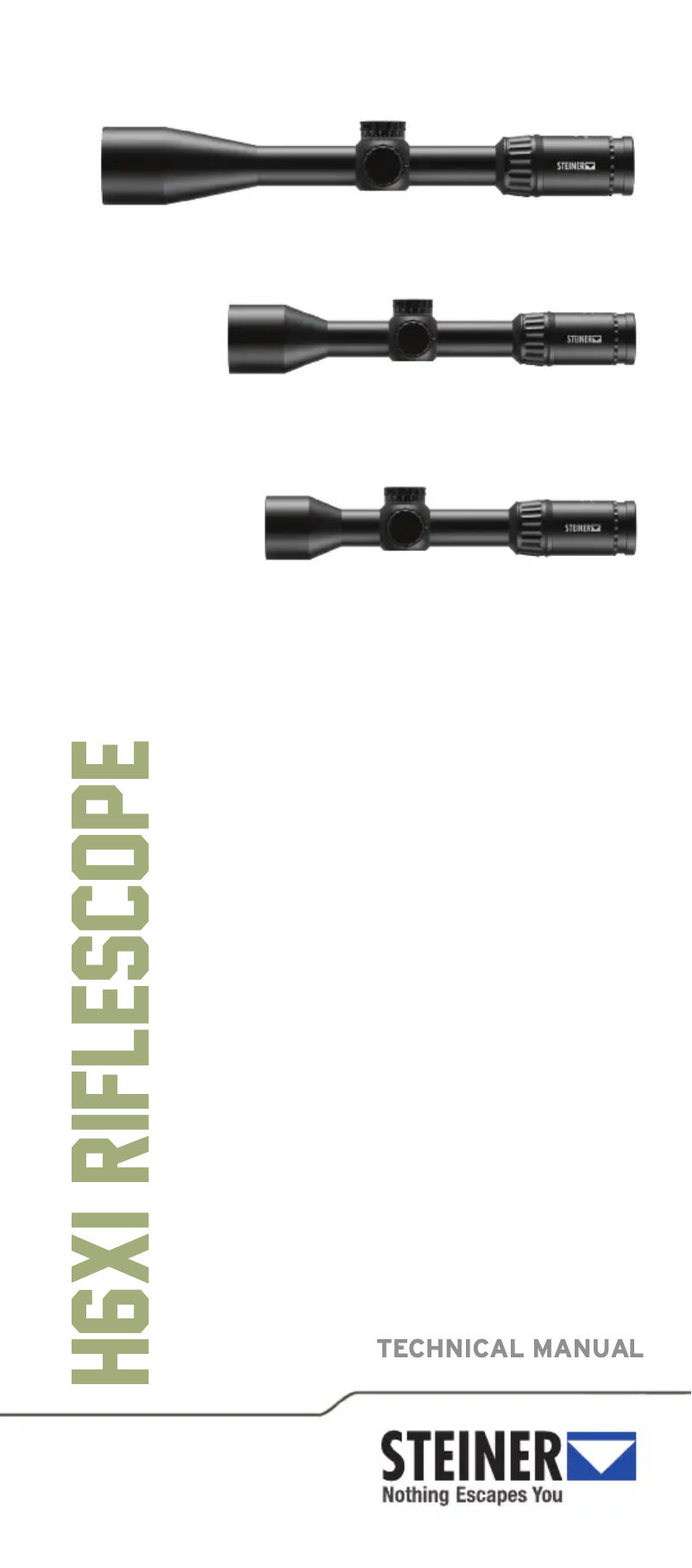 Page 1 de la notice Manuel utilisateur Steiner H6Xi 2-12x42mm