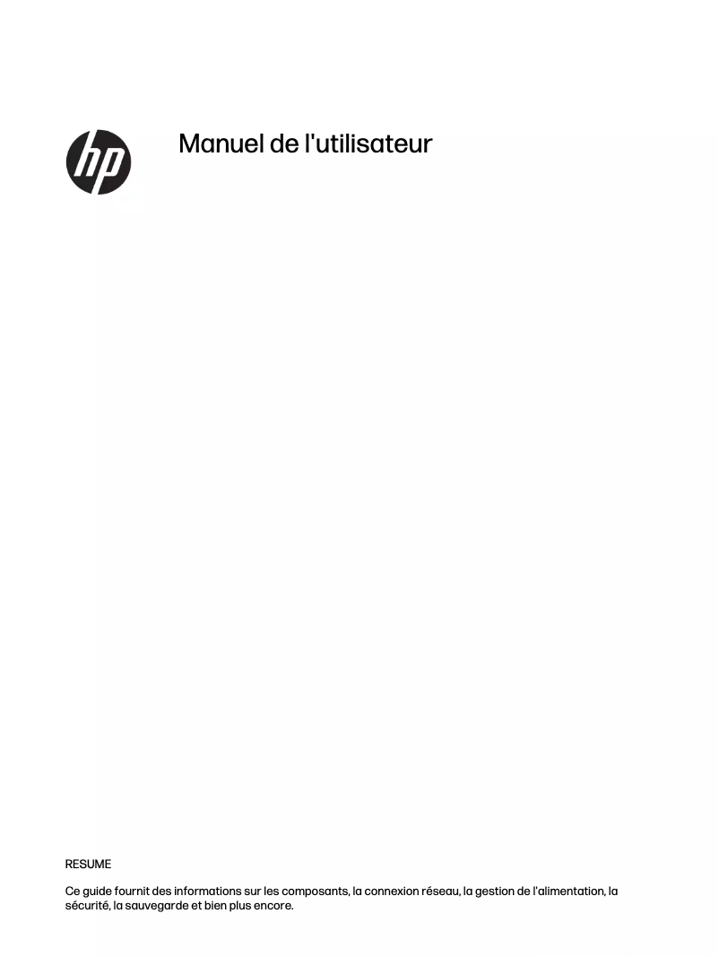 Page 1 of the manual User Manual HP EliteBook 835 G10