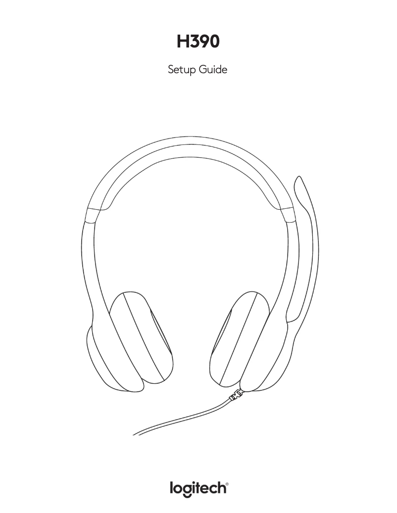 Page 1 of the manual User Manual Logitech ClearChat H390