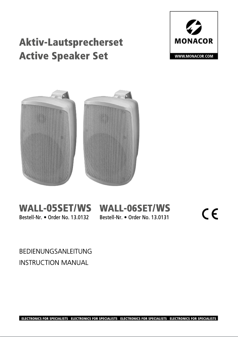 First page image of the manual for WALL-05SET/WS