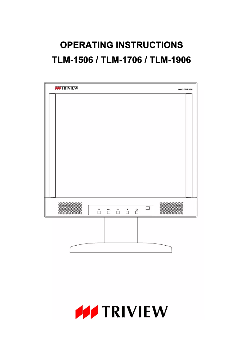 First page image of the manual for TLM-1906