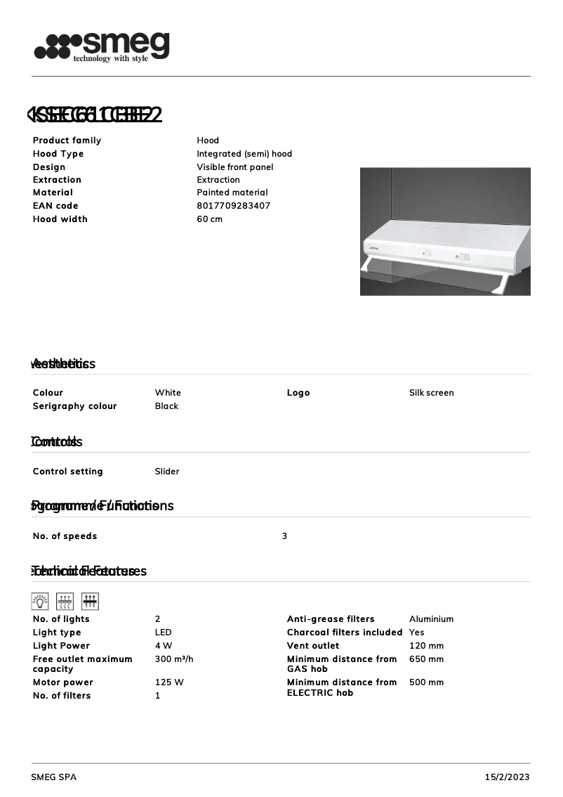 First page image of the manual for KSEC61CBE2