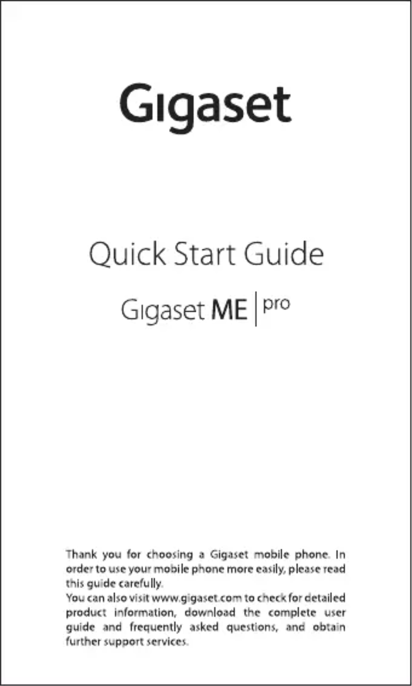 First page image of the manual for ME Pro