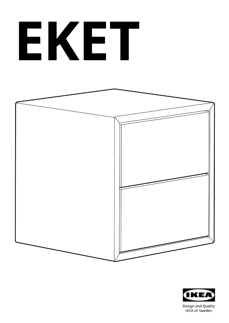 Page 1 of the manual User Manual Ikea EKET 704.289.18