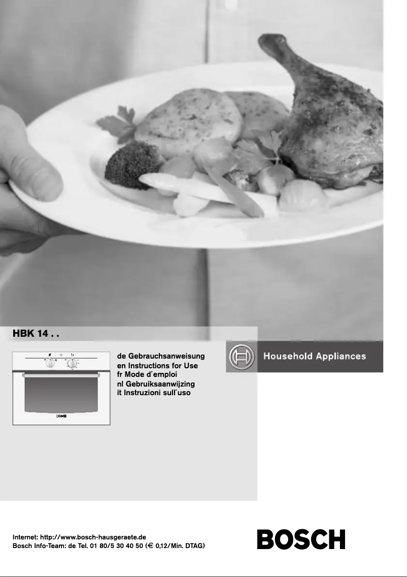 First page image of the manual for HBK1450