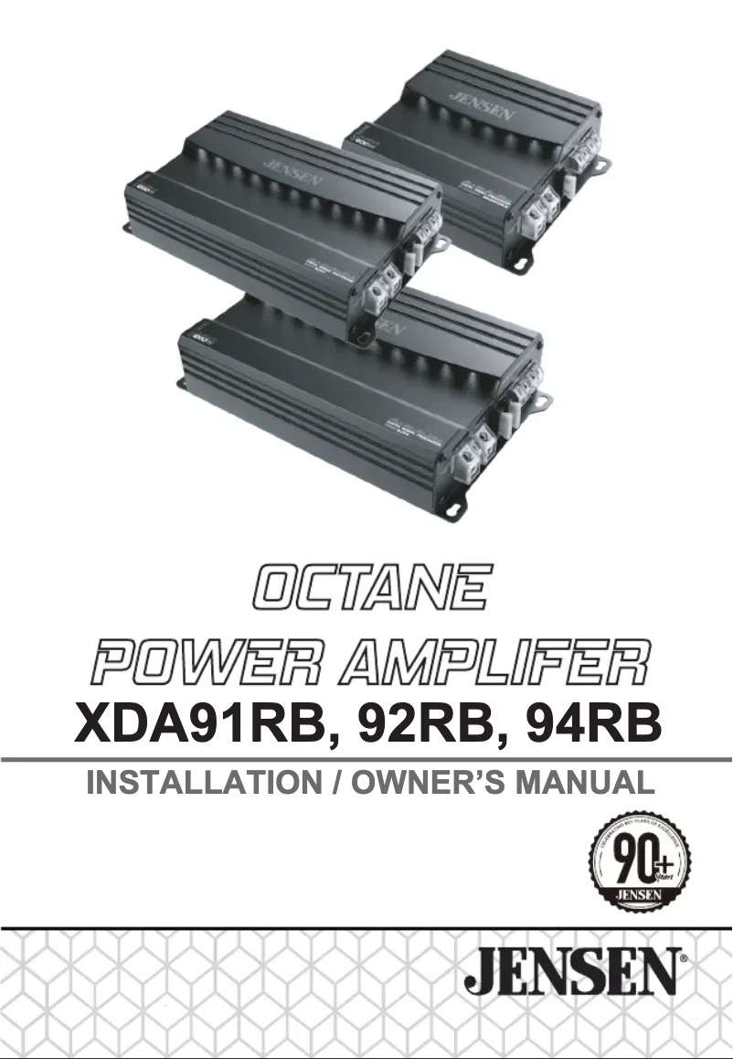 First page image of the manual for XDA94RB