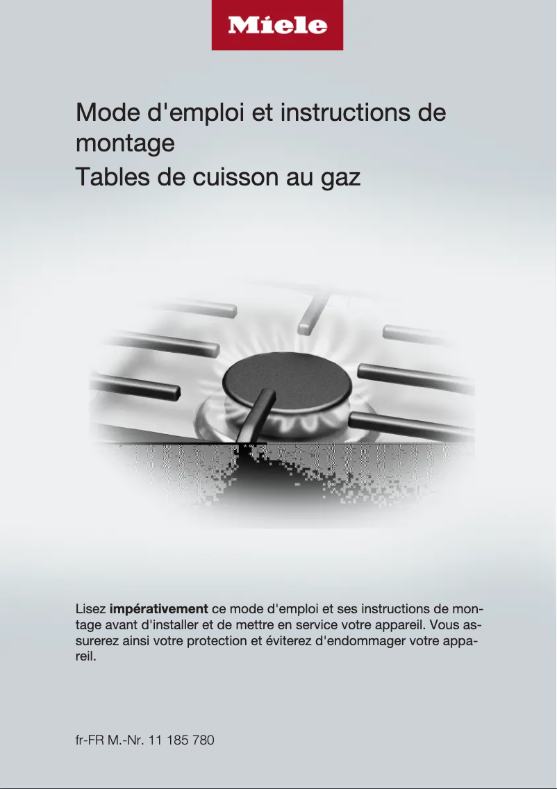 Page 1 of the manual User Manual Miele KM 2356-1