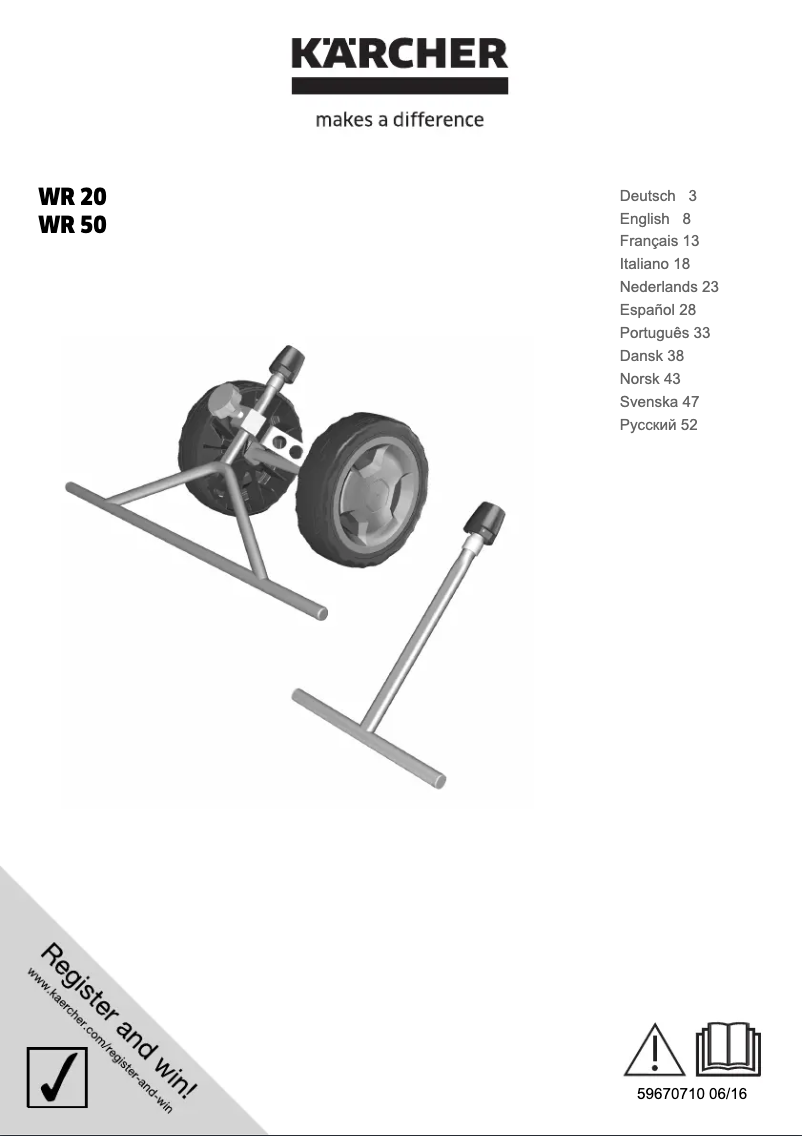 Page 1 of the manual User Manual Kärcher WR 20