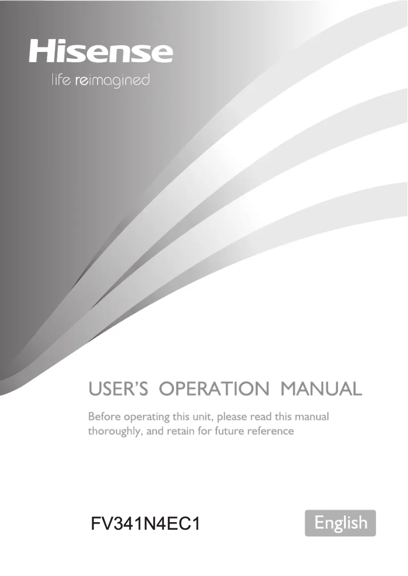 First page image of the manual for FV341N4EC1