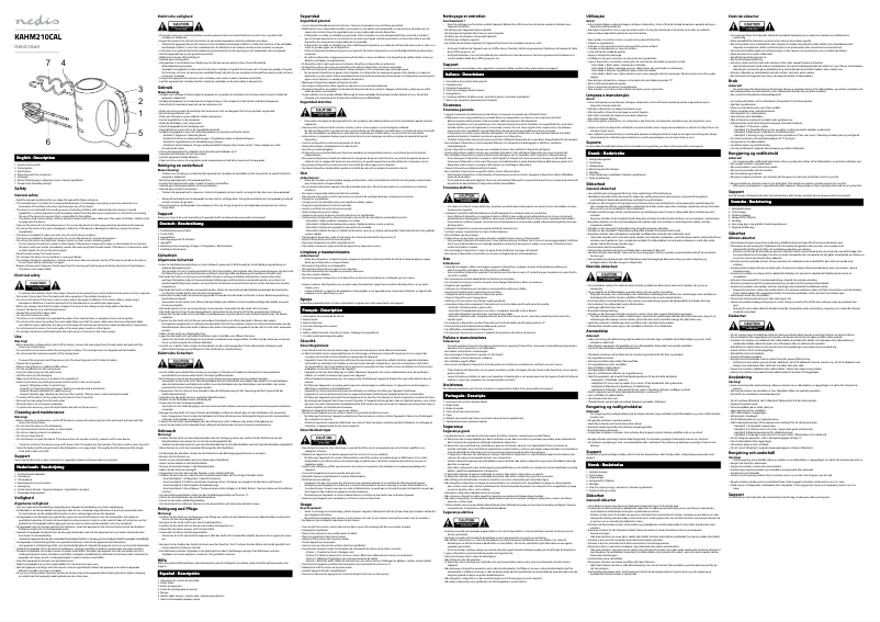 First page image of the manual for KAHM210CAL