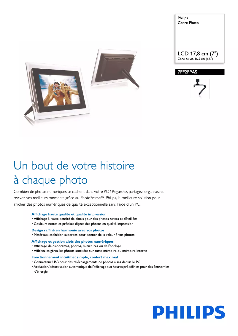 First page image of the manual for 7FF2FPAS