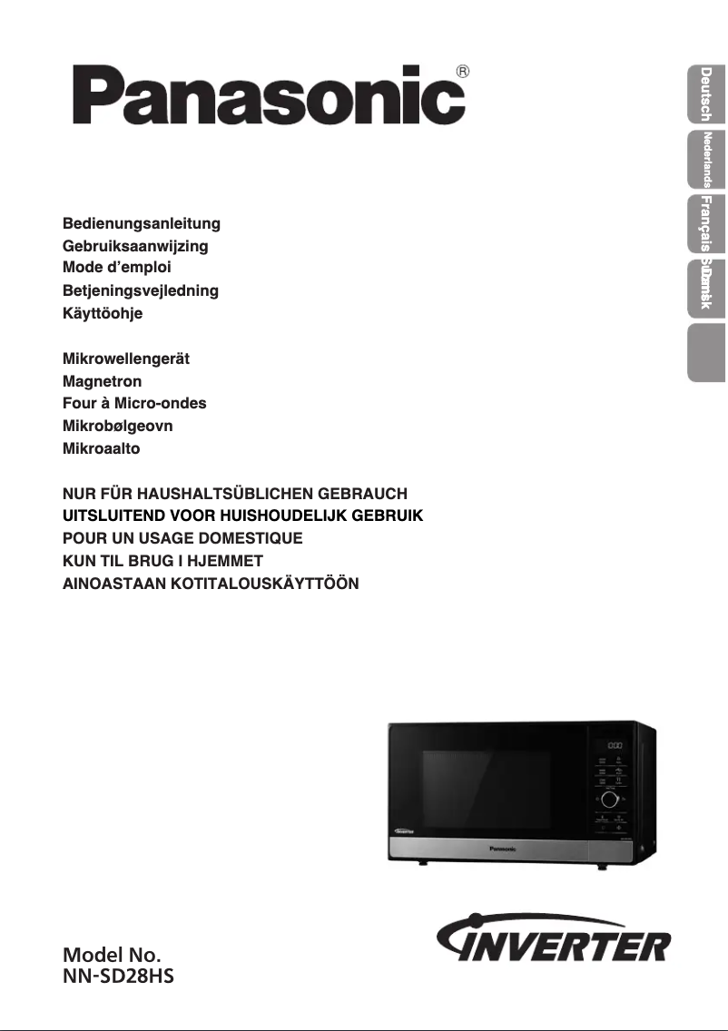 Page 1 of the manual User Manual Panasonic NN-SD28HSGTG