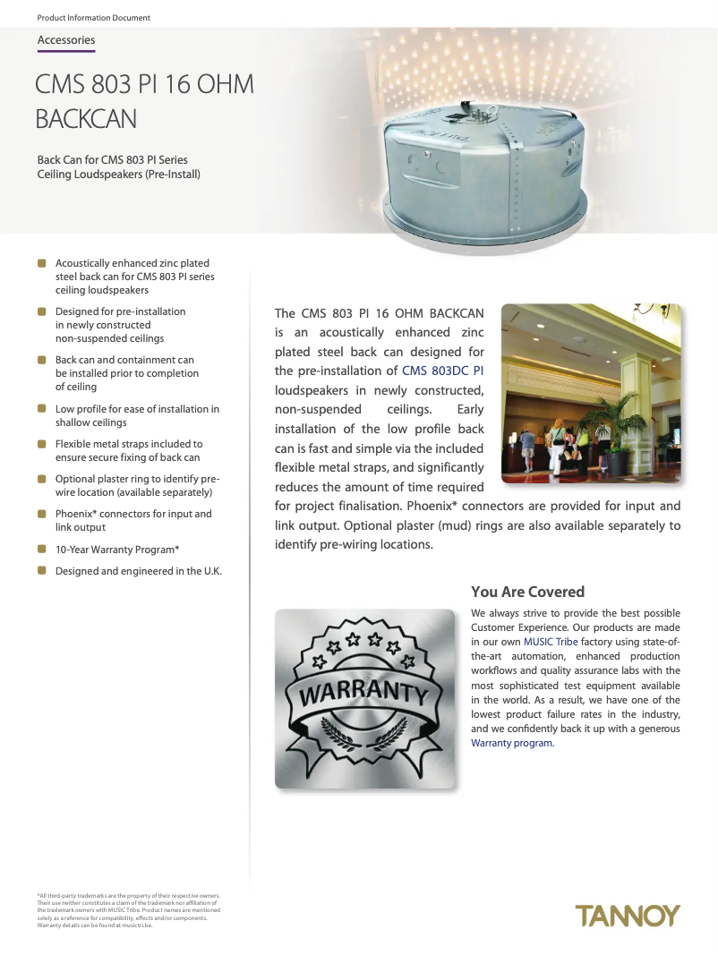 First page image of the manual for CMS 803