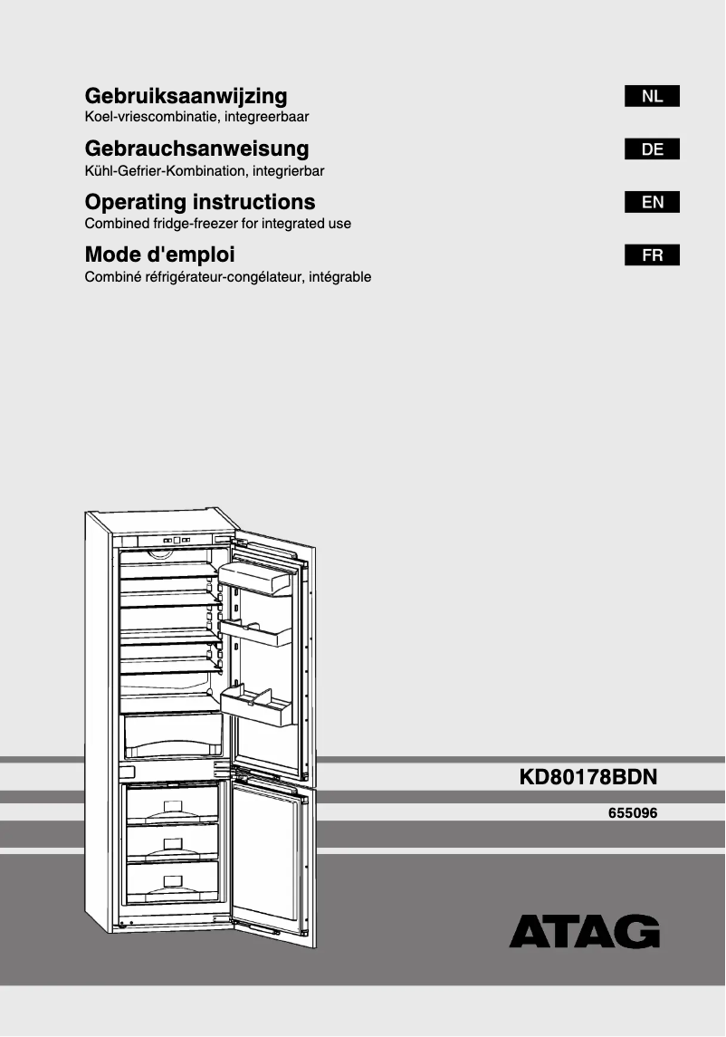 Image de la première page du manuel de l'appareil KD80178BDN