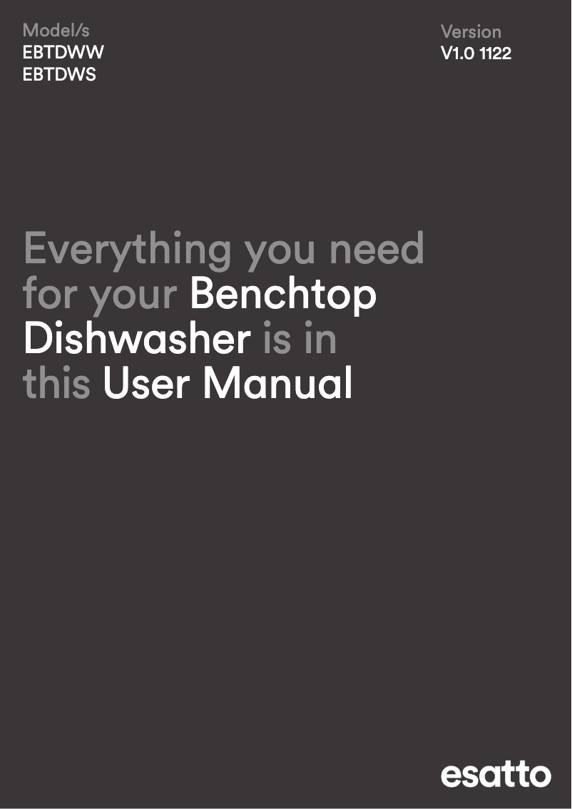 Page 1 of the manual User Manual Esatto EBTDWW