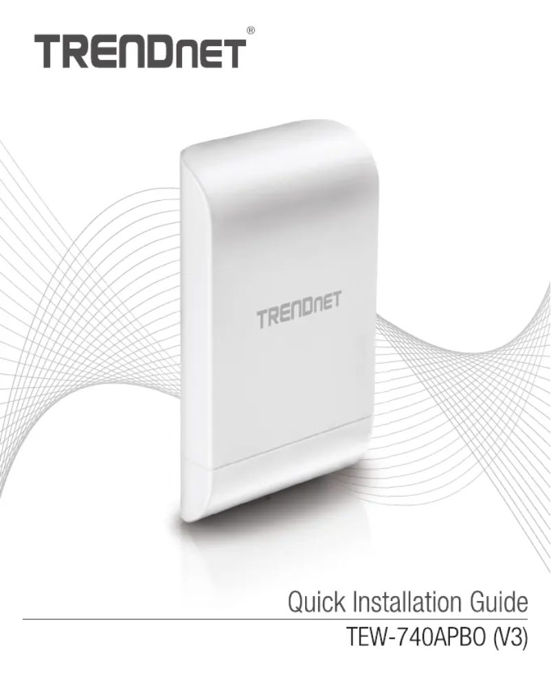 Page 1 of the manual User Manual TRENDnet TEW-740APBO