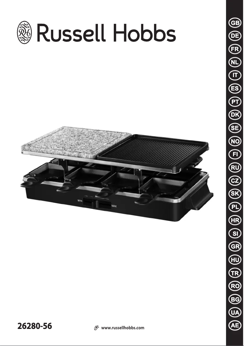 Page 1 of the manual User Manual Russell Hobbs Multi Raclette 3 in 1 26280-56