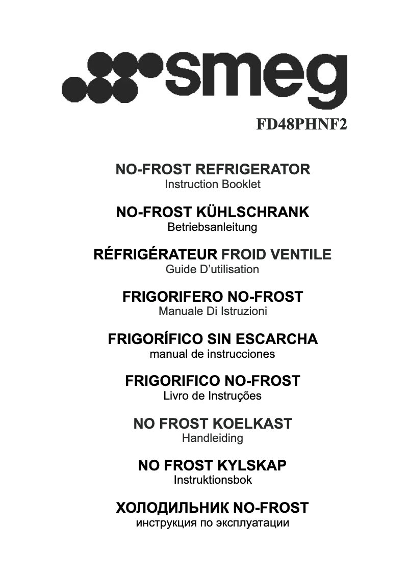 Page 1 of the manual User Manual Smeg FD48PHNF2