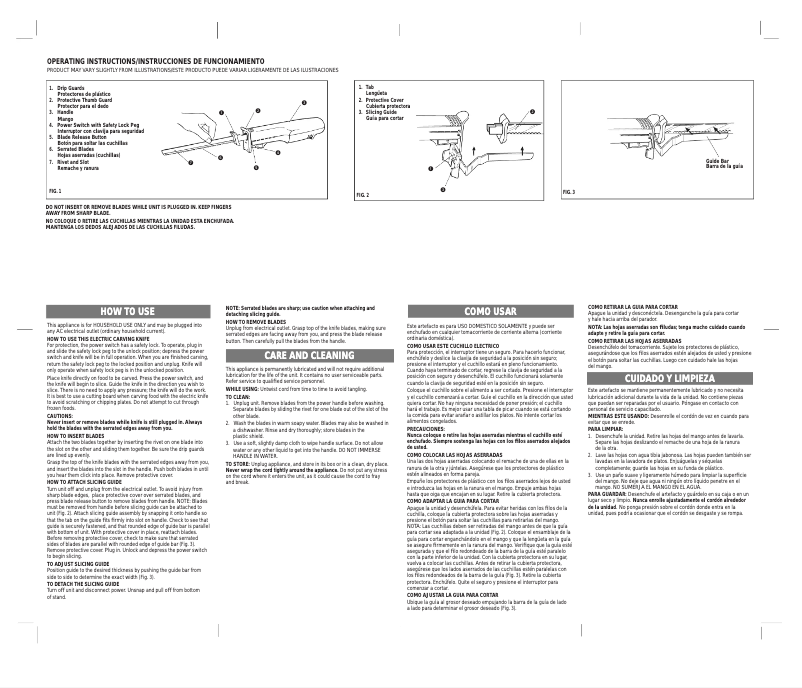 Page 1 of the manual User Manual Windmere EK-1