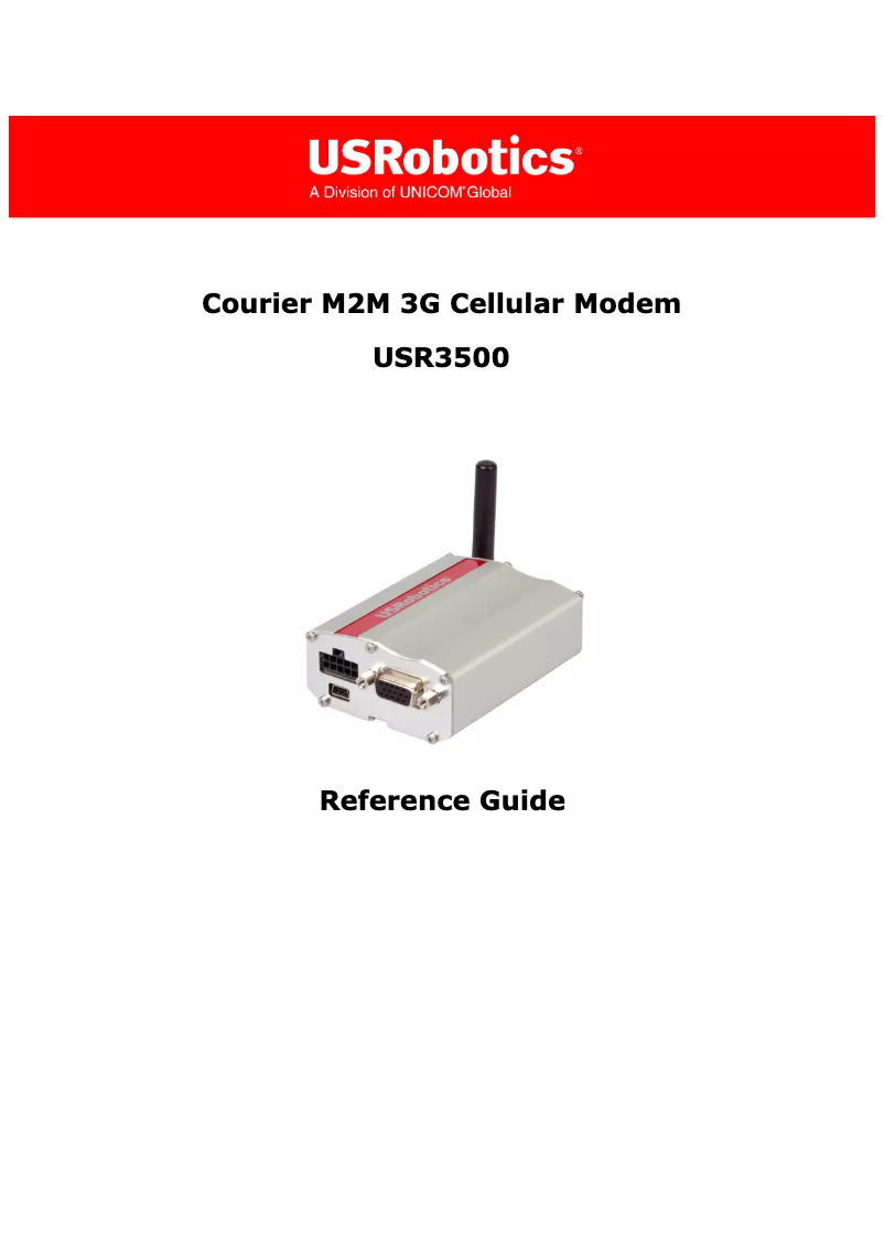 First page image of the manual for Courier USR3500