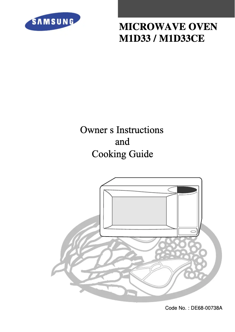 First page image of the manual for M1D33