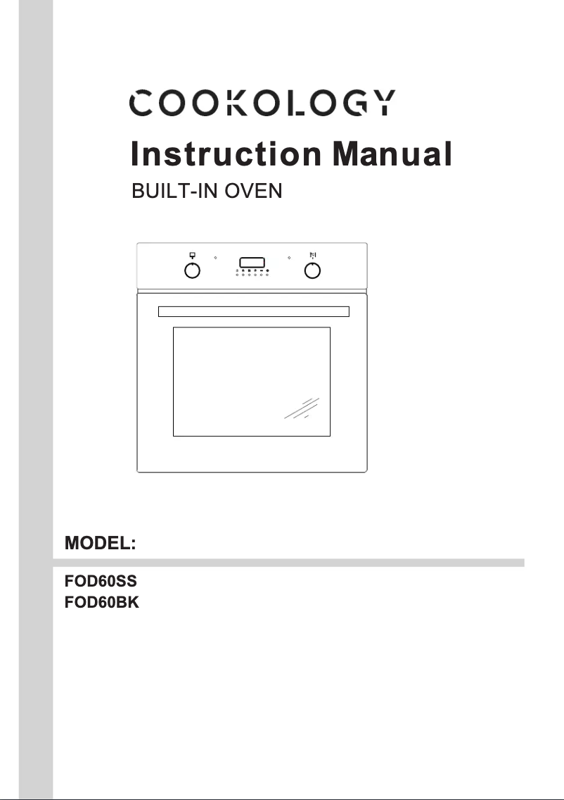 First page image of the manual for FOD60BK