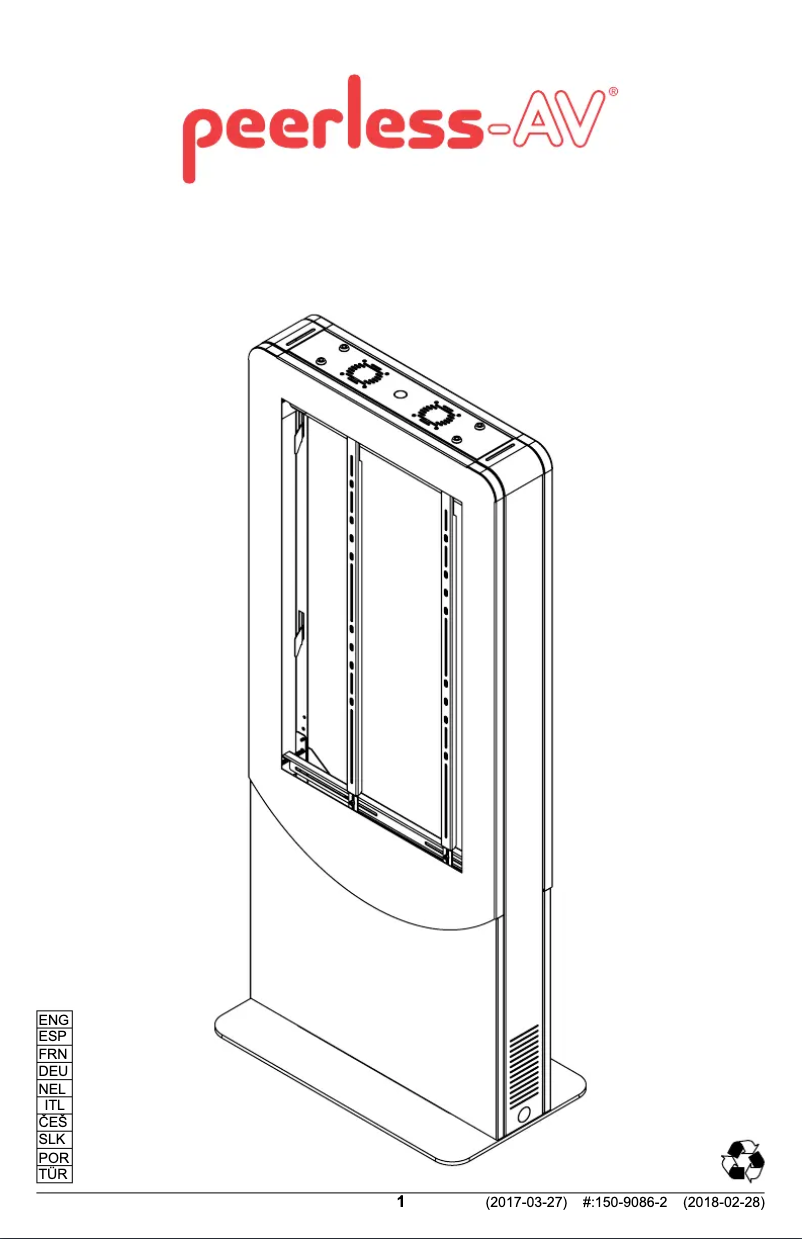 Page 1 of the manual User Manual Peerless-AV KIPC2565-EUK