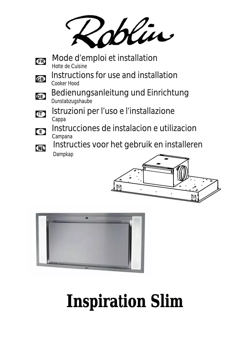 First page image of the manual for Inspiration/3 1000