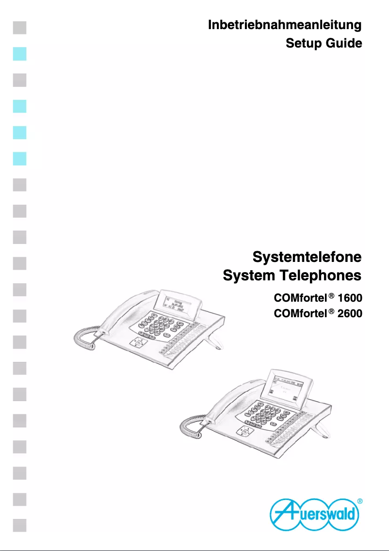 Page 1 of the manual User Manual Auerswald COMfortel 1600