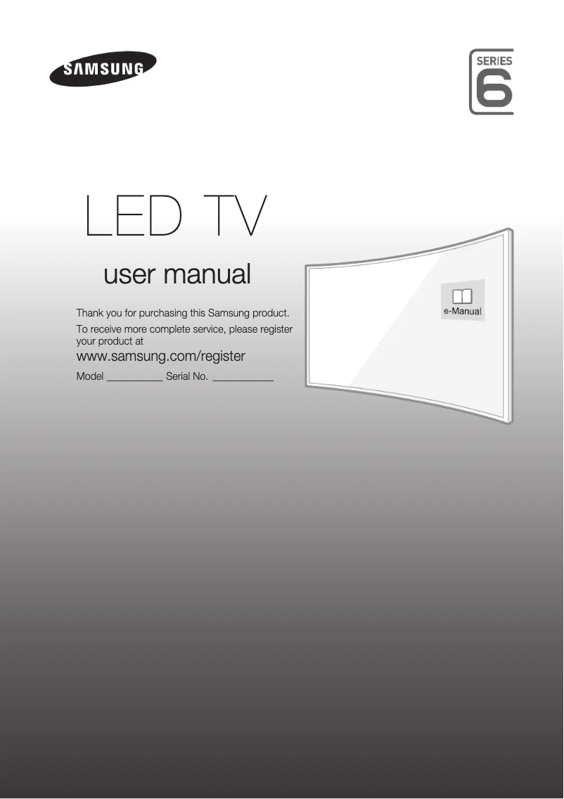 Page 1 of the manual User Manual Samsung UE48J6300AK