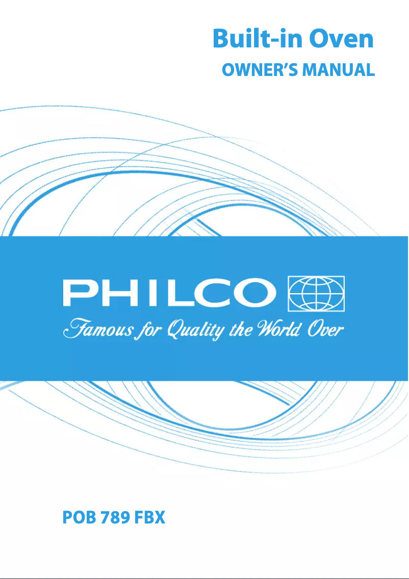 Page 1 of the manual User Manual Philco POB 789 FBX