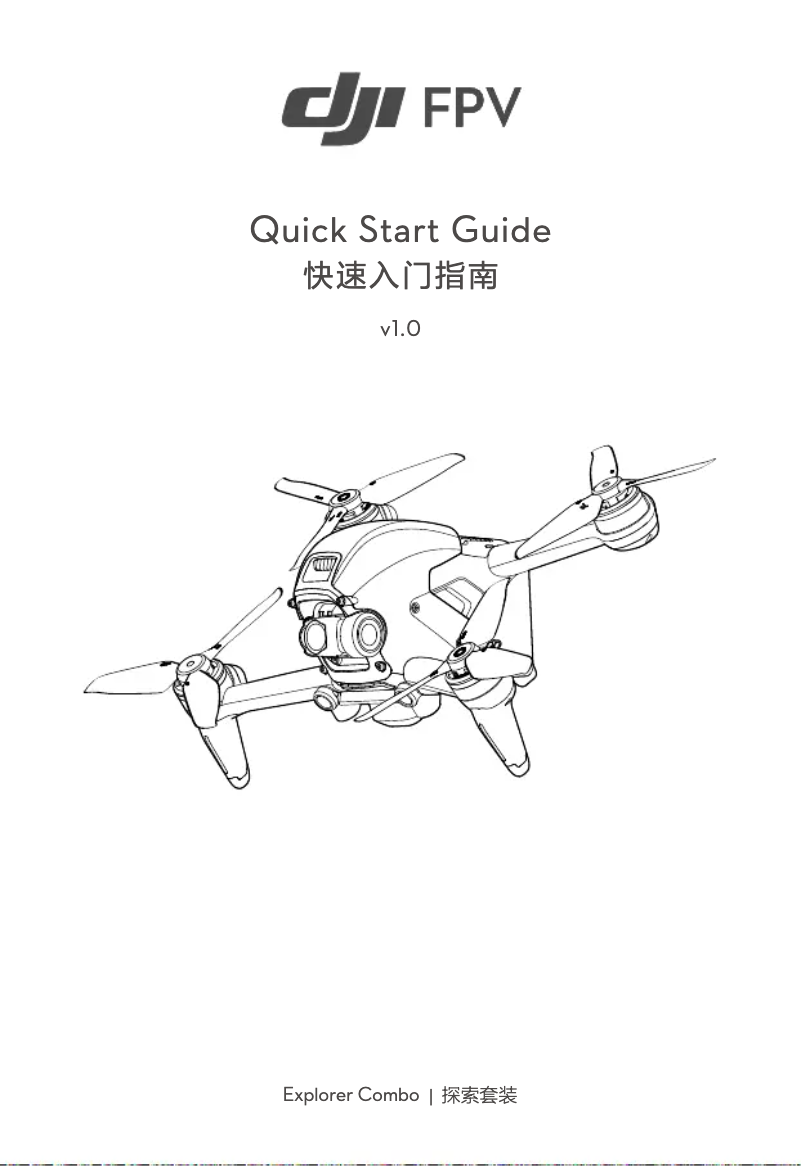 Page 1 of the manual Quick Start Guide DJI FPV
