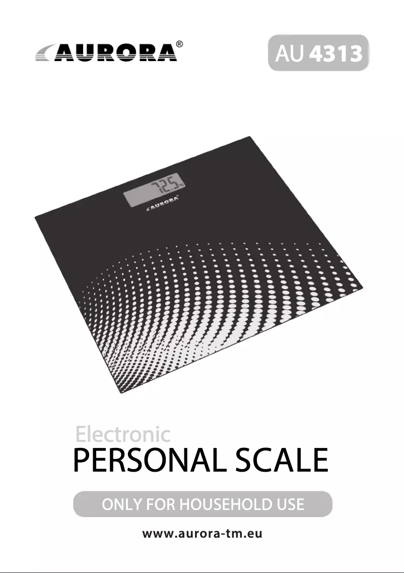 First page image of the manual for AU4313