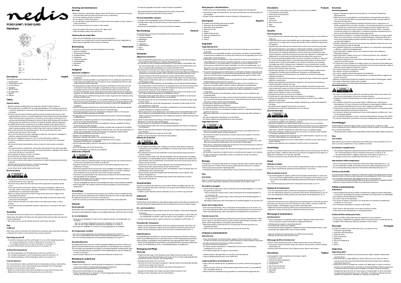 Page 1 of the manual User Manual Nedis PCHD120WT