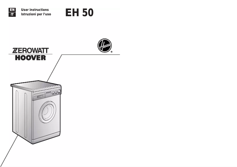 First page image of the manual for EH 50