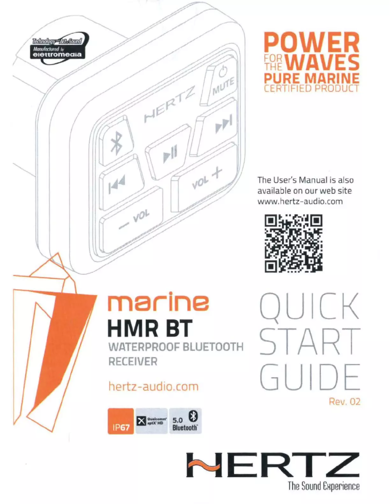 Image de la première page du manuel de l'appareil HMR BT